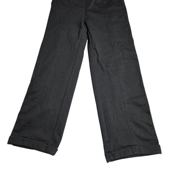 Alo Yoga Black High-waisted Drawstring Waist Straight Leg Pants Size: M - Picture 2 of 6